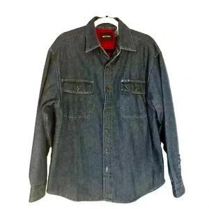 Men’s Puritan Jean Shirt Jacket Size 38/40 M 100% Cotton